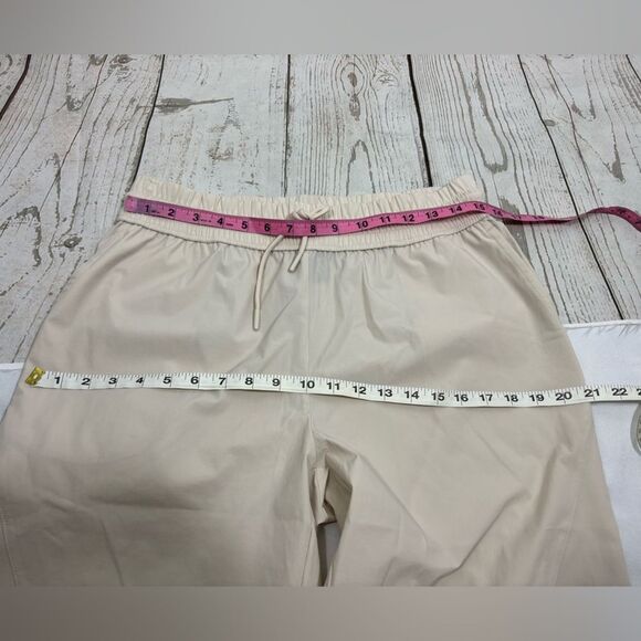 Spyder Active Jogger Pants Ivory Ecru High Waist Pockets Pull On Size M - Picture 10 of 12